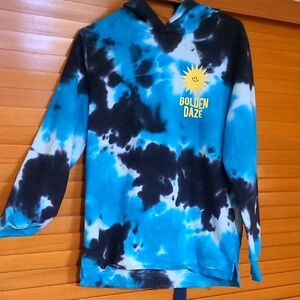 Blue Tie-Dye Kids Hoodie